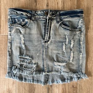 Ocean Drive ripped denim skirt